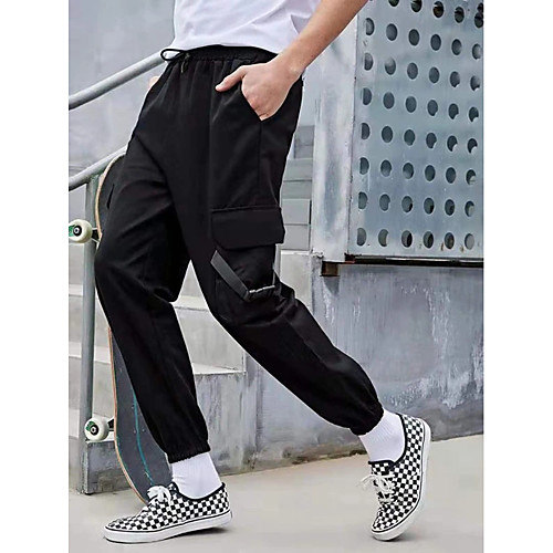 Men's Cargo Chino Sports Daily Sweatpants Tactical Cargo Pants Solid Color Full Length Pocket Black
Men's Cargo Chino Sports Daily Sweatpants Tactical Cargo Pants Solid Color Full Length Pocket Black