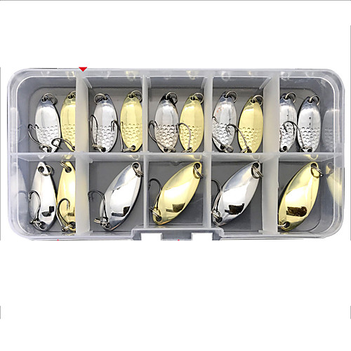 16 pcs Lure kit Fishing Lures Spoons lifelike Sinking Bass Trout Pike Sea Fishing Lure Fishing Freshwater and Saltwater
16 pcs Lure kit Fishing Lures Spoons lifelike Sinking Bass Trout Pike Sea Fishing Lure Fishing Freshwater and Saltwater