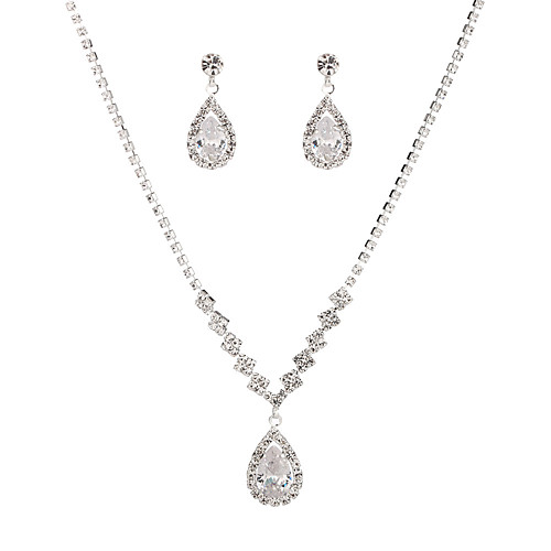 Women's Jewelry Set Bridal Jewelry Sets Briolette Drop Simple Elegant Fashion Rhinestone Earrings Jewelry Silver For Wedding Anniversary Party Evening Engagement Prom 1 set
Women's Jewelry Set Bridal Jewelry Sets Briolette Drop Simple Elegant Fashion Rhinestone Earrings Jewelry Silver For Wedding Anniversary Party Evening Engagement Prom 1 set