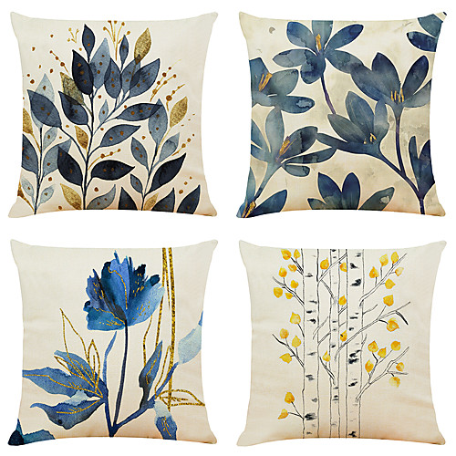 Cushion Cover 4PCS Faux Linen Soft Decorative Square Throw Pillow Cover Cushion Case Pillowcase for Sofa Bedroom Superior Quality Machine Washable Outdoor Cushion for Sofa Couch Bed Chair Blue
Cushion Cover 4PCS Faux Linen Soft Decorative Square Throw Pillow Cover Cushion Case Pillowcase for Sofa Bedroom Superior Quality Machine Washable Outdoor Cushion for Sofa Couch Bed Chair Blue