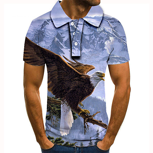 Men's Golf Shirt Tennis Shirt 3D Print Bird Animal Button-Down Short Sleeve Street Tops Casual Fashion Cool Blue / Sports
Men's Golf Shirt Tennis Shirt 3D Print Bird Animal Button-Down Short Sleeve Street Tops Casual Fashion Cool Blue / Sports