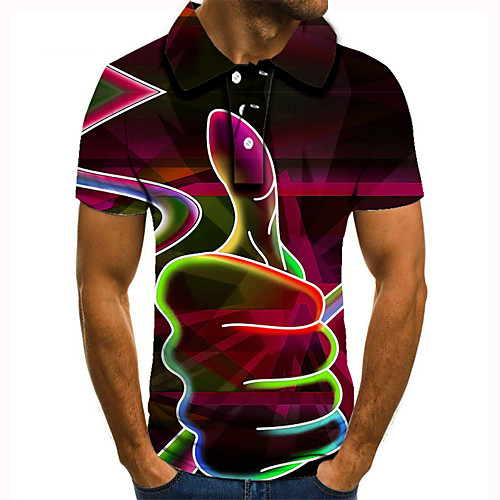 Men's Golf Shirt 3D Print Graphic Prints Hand Button-Down Short Sleeve Street Tops Casual Fashion Cool Red / Sports
Men's Golf Shirt 3D Print Graphic Prints Hand Button-Down Short Sleeve Street Tops Casual Fashion Cool Red / Sports