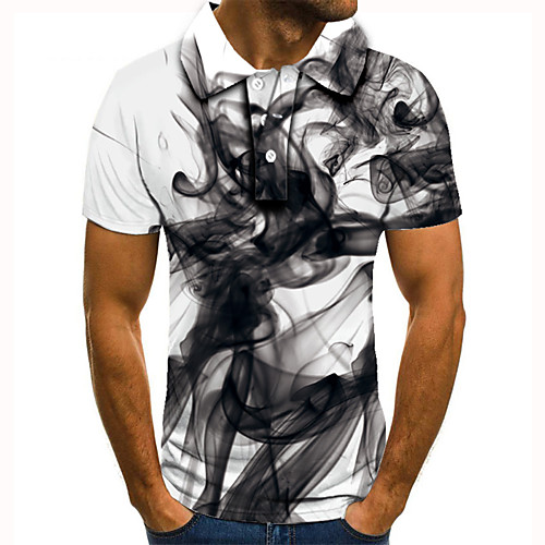 Men's Golf Shirt 3D Print Abstract Graphic Prints Button-Down Short Sleeve Street Tops Casual Fashion Cool Black / White / Sports
Men's Golf Shirt 3D Print Abstract Graphic Prints Button-Down Short Sleeve Street Tops Casual Fashion Cool Black / White / Sports