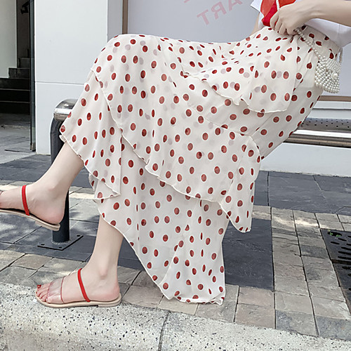 Women's Vacation Beach Casual Streetwear Skirts Polka Dot Layered Ruffle Print Orange Beige
Women's Vacation Beach Casual Streetwear Skirts Polka Dot Layered Ruffle Print Orange Beige