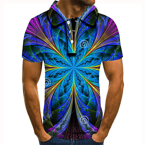 Men's Golf Shirt 3D Print Floral Graphic Prints Button-Down Short Sleeve Street Tops Casual Fashion Cool Blue / Sports
Men's Golf Shirt 3D Print Floral Graphic Prints Button-Down Short Sleeve Street Tops Casual Fashion Cool Blue / Sports