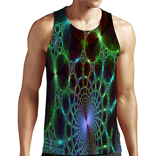 Men's Unisex Tank Top Undershirt Shirt 3D Print Graphic Prints Linear Plus Size Print Sleeveless Casual Tops Basic Designer Big and Tall Round Neck Green / Summer
Men's Unisex Tank Top Undershirt Shirt 3D Print Graphic Prints Linear Plus Size Print Sleeveless Casual Tops Basic Designer Big and Tall Round Neck Green / Summer