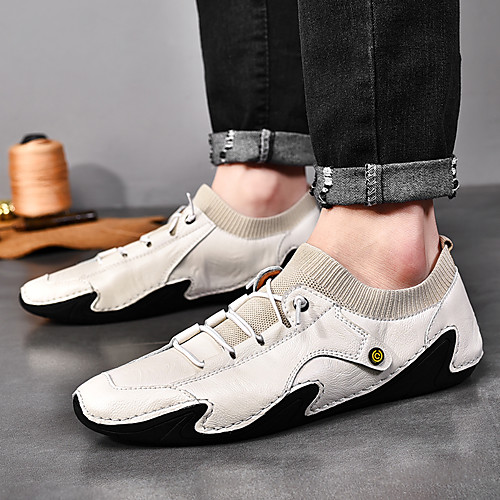 Men's Loafers & Slip-Ons Crochet Leather Shoes Comfort Loafers Sporty Casual Daily Outdoor Walking Shoes Trail Running Shoes Nappa Leather Cowhide Breathable Handmade Non-slipping Booties / Ankle
Men's Loafers & Slip-Ons Crochet Leather Shoes Comfort Loafers Sporty Casual Daily Outdoor Walking Shoes Trail Running Shoes Nappa Leather Cowhide Breathable Handmade Non-slipping Booties / Ankle