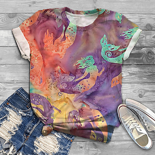 Women's Plus Size Tops T shirt Graphic Portrait Print Short Sleeve Crewneck Basic Purple Big Size XL XXL 3XL 4XL 5XL / Holiday
Women's Plus Size Tops T shirt Graphic Portrait Print Short Sleeve Crewneck Basic Purple Big Size XL XXL 3XL 4XL 5XL / Holiday