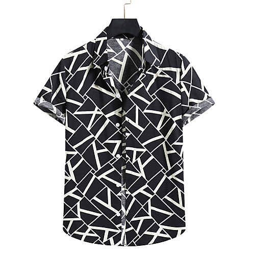 Men's Shirt Other Prints Striped Print Short Sleeve Casual Tops Hawaiian Button Down Collar A
Men's Shirt Other Prints Striped Print Short Sleeve Casual Tops Hawaiian Button Down Collar A