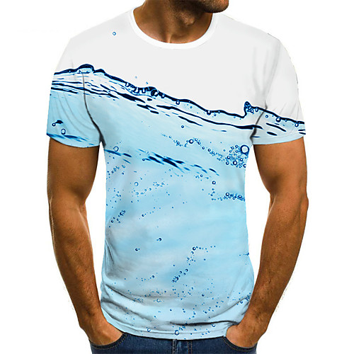 Men's Unisex Tee T shirt 3D Print Graphic Prints Running water Plus Size Print Short Sleeve Casual Tops Basic Fashion Designer Big and Tall Blue
Men's Unisex Tee T shirt 3D Print Graphic Prints Running water Plus Size Print Short Sleeve Casual Tops Basic Fashion Designer Big and Tall Blue