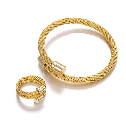 couple bracelet accessories titanium steel wire rope ring bracelet set open stainless steel ring bracelet set
couple bracelet accessories titanium steel wire rope ring bracelet set open stainless steel ring bracelet set