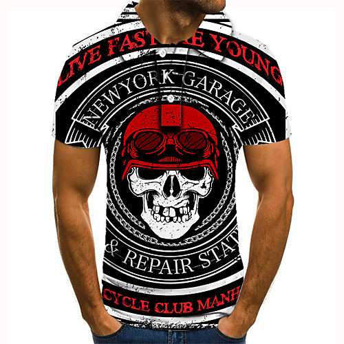 Men's Golf Shirt Tennis Shirt 3D Print Skull Letter Button-Down Short Sleeve Street Tops Casual Fashion Cool Black / Sports
Men's Golf Shirt Tennis Shirt 3D Print Skull Letter Button-Down Short Sleeve Street Tops Casual Fashion Cool Black / Sports
