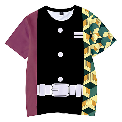 Inspired by Demon Slayer Cosplay Cosplay Costume T-shirt Terylene Graphic Printing Harajuku Graphic T-shirt For Women's / Men's
Inspired by Demon Slayer Cosplay Cosplay Costume T-shirt Terylene Graphic Printing Harajuku Graphic T-shirt For Women's / Men's
