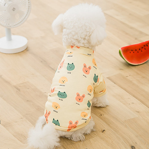 Dog Cat Shirt / T-Shirt Cartoon Basic Adorable Cute Casual / Daily Dog Clothes Puppy Clothes Dog Outfits Breathable Yellow Costume for Girl and Boy Dog Cotton Fabric S M L XL XXL
Dog Cat Shirt / T-Shirt Cartoon Basic Adorable Cute Casual / Daily Dog Clothes Puppy Clothes Dog Outfits Breathable Yellow Costume for Girl and Boy Dog Cotton Fabric S M L XL XXL