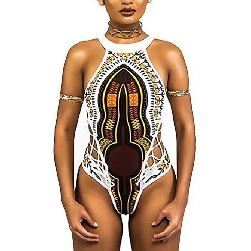 Women's One Piece Monokini Swimsuit Racerback Hole Color Block White Black Swimwear Bathing Suits New Ethnic Colorful / Padded Bras / Beach
Women's One Piece Monokini Swimsuit Racerback Hole Color Block White Black Swimwear Bathing Suits New Ethnic Colorful / Padded Bras / Beach