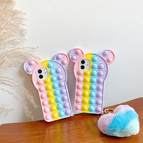 Cute Pop Bubble Fidget Case for iPhone 12 Pro Max 11 SE 2020 X XR XS Max 8 7 3D Soft Silicone Rainbow Case Release Stress Shockproof Cover Squeeze Sensory Cover Fidget Toy
Cute Pop Bubble Fidget Case for iPhone 12 Pro Max 11 SE 2020 X XR XS Max 8 7 3D Soft Silicone Rainbow Case Release Stress Shockproof Cover Squeeze Sensory Cover Fidget Toy