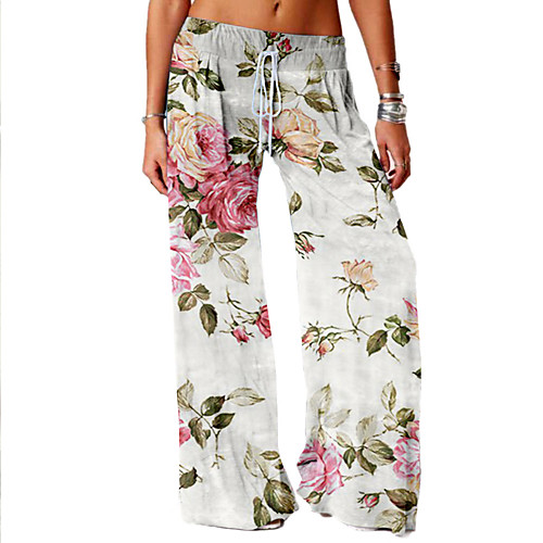 Women's Basic Soft Comfort Daily Home Chinos Pants Flower / Floral Graphic Prints Full Length Elastic Drawstring Design Print White
Women's Basic Soft Comfort Daily Home Chinos Pants Flower / Floral Graphic Prints Full Length Elastic Drawstring Design Print White