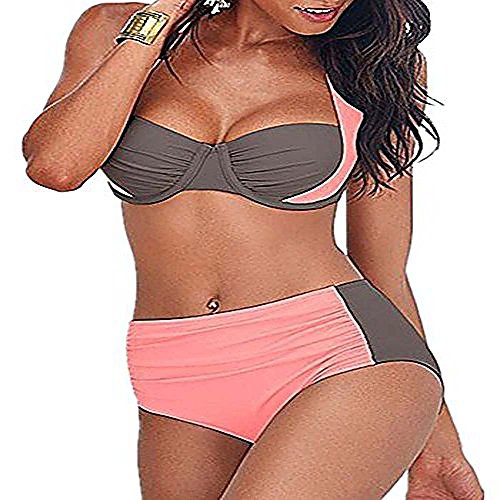 Women's Bikini 2 Piece Swimsuit High Waist Push Up Color Block Black And White Black coffee Ashes Black blue Black Lake Blue Swimwear Bathing Suits New Sexy Lady / Padded Bras / Beach
Women's Bikini 2 Piece Swimsuit High Waist Push Up Color Block Black And White Black coffee Ashes Black blue Black Lake Blue Swimwear Bathing Suits New Sexy Lady / Padded Bras / Beach
