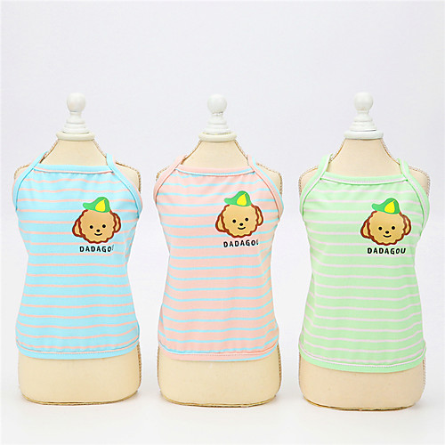 Dog Cat Vest Stripes Animal Adorable Cute Dailywear Casual / Daily Dog Clothes Puppy Clothes Dog Outfits Breathable Blue Pink Green Costume for Girl and Boy Dog Padded Fabric XS S M L XL XXL
Dog Cat Vest Stripes Animal Adorable Cute Dailywear Casual / Daily Dog Clothes Puppy Clothes Dog Outfits Breathable Blue Pink Green Costume for Girl and Boy Dog Padded Fabric XS S M L XL XXL