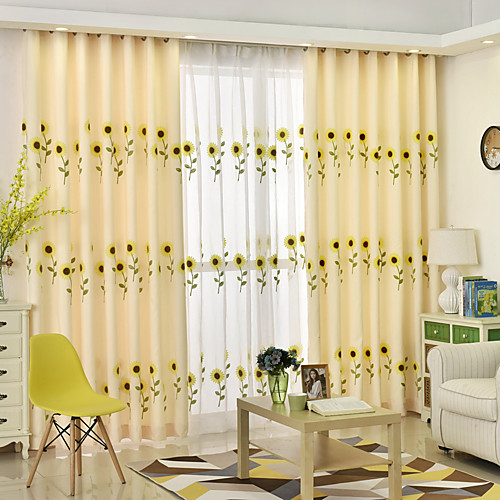 Two Panel Korean Pastoral Style Sunflower Embroidered Curtains For Living Room Bedroom Dining Room Children's Room Curtains
Two Panel Korean Pastoral Style Sunflower Embroidered Curtains For Living Room Bedroom Dining Room Children's Room Curtains