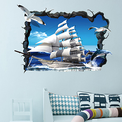 3D Broken Wall Gull Sailboat Home Hallway Background Decoration Can Be Removed Stickers
3D Broken Wall Gull Sailboat Home Hallway Background Decoration Can Be Removed Stickers