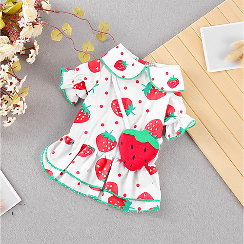 Dog Cat Dress Strawberry Fruit Basic Adorable Cute Casual / Daily Dog Clothes Puppy Clothes Dog Outfits Breathable Red Costume for Girl and Boy Dog Cotton Fabric S M L XL XXL
Dog Cat Dress Strawberry Fruit Basic Adorable Cute Casual / Daily Dog Clothes Puppy Clothes Dog Outfits Breathable Red Costume for Girl and Boy Dog Cotton Fabric S M L XL XXL