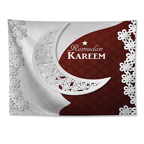 Eid Mubarak Islamic Muslim Ramadan Wall Tapestry Art Decor Blanket Curtain Hanging Home Bedroom Living Room Decoration Polyester White Moon Lattice
Eid Mubarak Islamic Muslim Ramadan Wall Tapestry Art Decor Blanket Curtain Hanging Home Bedroom Living Room Decoration Polyester White Moon Lattice