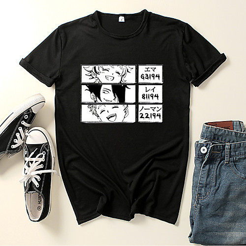 Inspired by The Promised Neverland Cosplay Cosplay Costume T-shirt Polyester / Cotton Blend Letter Printing Harajuku Graphic T-shirt For Women's / Men's
Inspired by The Promised Neverland Cosplay Cosplay Costume T-shirt Polyester / Cotton Blend Letter Printing Harajuku Graphic T-shirt For Women's / Men's