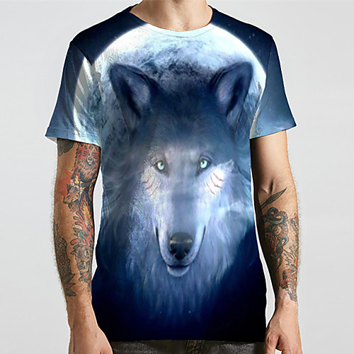 Men's Unisex Tee T shirt Shirt 3D Print Graphic Prints Wolf Animal Plus Size Print Short Sleeve Casual Tops Basic Designer Big and Tall Round Neck Rainbow / Summer
Men's Unisex Tee T shirt Shirt 3D Print Graphic Prints Wolf Animal Plus Size Print Short Sleeve Casual Tops Basic Designer Big and Tall Round Neck Rainbow / Summer