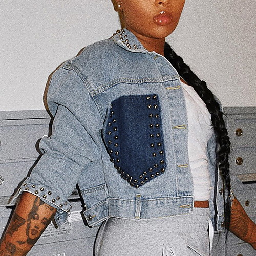 Women's Jacket Daily Fall Spring Regular Coat Regular Fit Casual Jacket Long Sleeve Color Block Beaded Light Blue / Denim
Women's Jacket Daily Fall Spring Regular Coat Regular Fit Casual Jacket Long Sleeve Color Block Beaded Light Blue / Denim