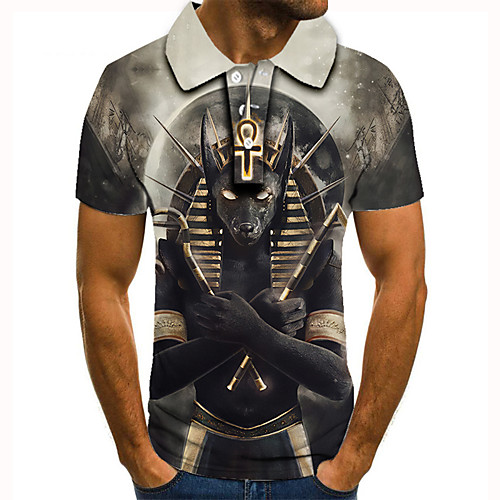 Men's Golf Shirt Tennis Shirt 3D Print Graphic Prints Egypt series Button-Down Short Sleeve Street Tops Casual Fashion Cool Gray / Sports
Men's Golf Shirt Tennis Shirt 3D Print Graphic Prints Egypt series Button-Down Short Sleeve Street Tops Casual Fashion Cool Gray / Sports
