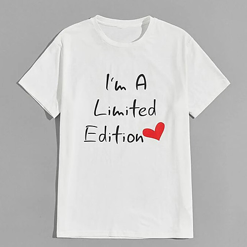 Men's Unisex Tee T shirt Hot Stamping Graphic Prints Letter Plus Size Print Short Sleeve Casual Tops 100% Cotton Basic Designer Big and Tall White
Men's Unisex Tee T shirt Hot Stamping Graphic Prints Letter Plus Size Print Short Sleeve Casual Tops 100% Cotton Basic Designer Big and Tall White