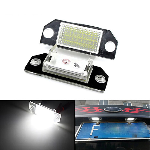 OTOLAMPARA Car LED License Plate Light Special for Ford Focus C-MAX(03-)/ Focus MK2(03-08) 6000K White Color Lightness 2pcs
OTOLAMPARA Car LED License Plate Light Special for Ford Focus C-MAX(03-)/ Focus MK2(03-08) 6000K White Color Lightness 2pcs