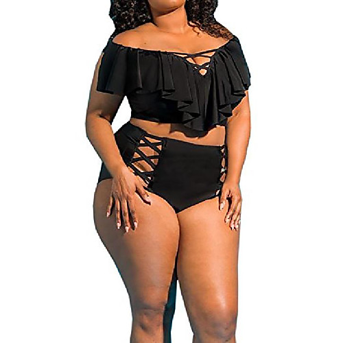 Women's Bikini 2 Piece Swimsuit Hollow Out High Waist Solid Color figure 1 figure 2 image 3 Figure 4 Figure 5 Plus Size Swimwear Bathing Suits New Casual / Padded Bras / Beach
Women's Bikini 2 Piece Swimsuit Hollow Out High Waist Solid Color figure 1 figure 2 image 3 Figure 4 Figure 5 Plus Size Swimwear Bathing Suits New Casual / Padded Bras / Beach