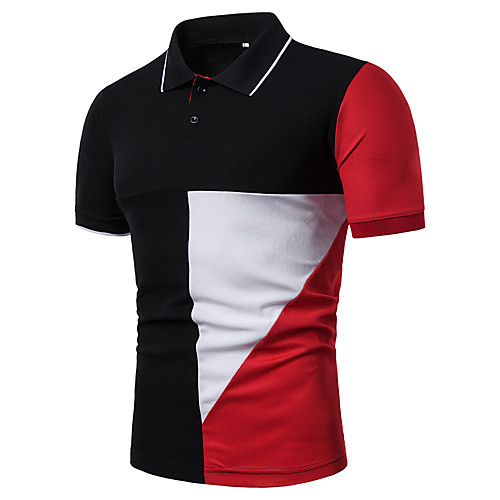 Men's Golf Shirt Tennis Shirt non-printing Color Block Short Sleeve Casual Tops Cotton Casual Black Red / Summer
Men's Golf Shirt Tennis Shirt non-printing Color Block Short Sleeve Casual Tops Cotton Casual Black Red / Summer