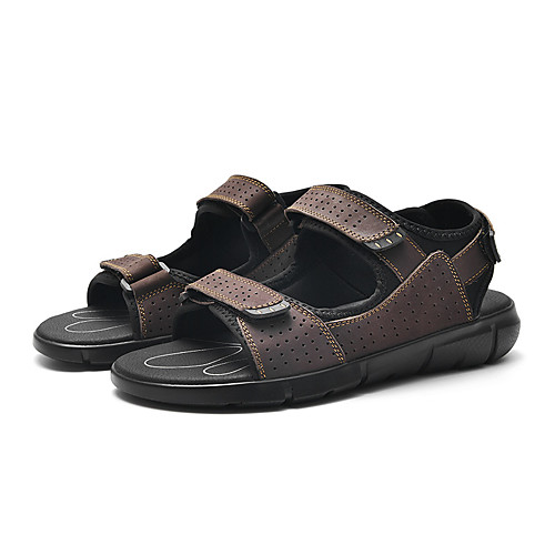 Men's Sandals Outdoor Hiking Sandals Casual Beach Daily Water Shoes Upstream Shoes Nappa Leather Breathable Non-slipping Wear Proof Black Brown Summer
Men's Sandals Outdoor Hiking Sandals Casual Beach Daily Water Shoes Upstream Shoes Nappa Leather Breathable Non-slipping Wear Proof Black Brown Summer