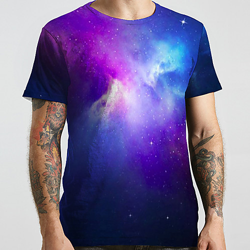 Men's Unisex Tee T shirt 3D Print Galaxy Graphic Prints Plus Size Print Short Sleeve Casual Tops Basic Designer Big and Tall Black
Men's Unisex Tee T shirt 3D Print Galaxy Graphic Prints Plus Size Print Short Sleeve Casual Tops Basic Designer Big and Tall Black