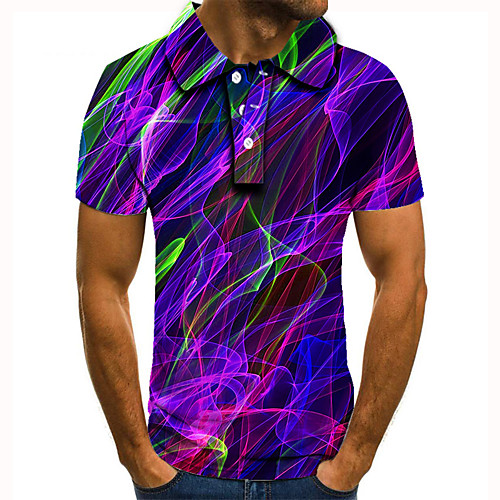 Men's Golf Shirt Tennis Shirt 3D Print Graphic Prints Streamer Button-Down Short Sleeve Street Tops Casual Fashion Cool Purple / Sports
Men's Golf Shirt Tennis Shirt 3D Print Graphic Prints Streamer Button-Down Short Sleeve Street Tops Casual Fashion Cool Purple / Sports