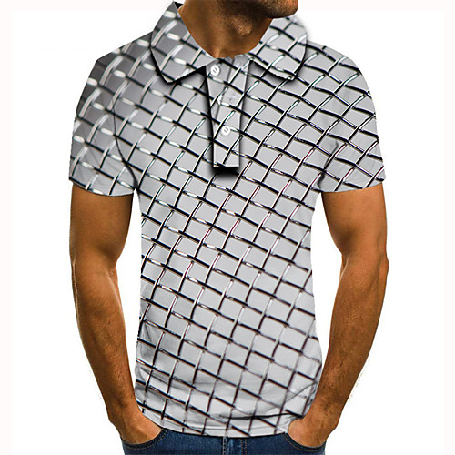 Men's Golf Shirt Tennis Shirt 3D Print Geometry Argyle Button-Down Short Sleeve Street Tops Casual Fashion Cool White / Sports
Men's Golf Shirt Tennis Shirt 3D Print Geometry Argyle Button-Down Short Sleeve Street Tops Casual Fashion Cool White / Sports