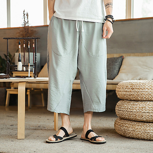 Men's Casual / Sporty Athleisure Breathable Outdoor Sports Sport Daily Bloomers Pants Plain Calf-Length Drawstring Pocket Black Gray
Men's Casual / Sporty Athleisure Breathable Outdoor Sports Sport Daily Bloomers Pants Plain Calf-Length Drawstring Pocket Black Gray