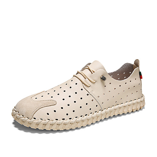 Men's Sneakers Comfort Shoes Hand Stitching Casual Classic Daily Office & Career Nappa Leather Breathable Handmade Non-slipping White Black Beige Spring Summer
Men's Sneakers Comfort Shoes Hand Stitching Casual Classic Daily Office & Career Nappa Leather Breathable Handmade Non-slipping White Black Beige Spring Summer