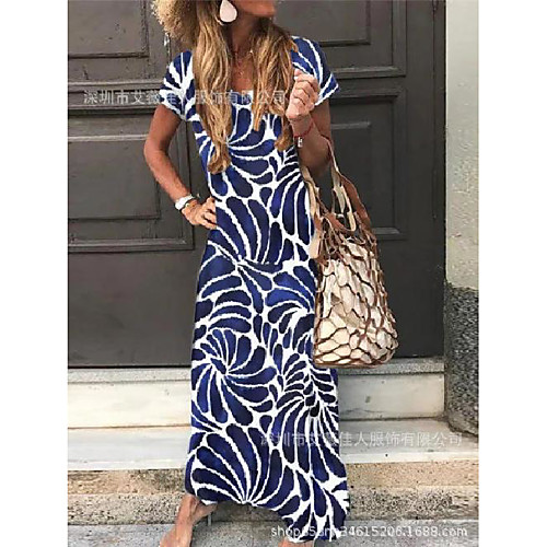 Women's Swing Dress Maxi long Dress Short Sleeve Print Spring Summer Elegant & Luxurious Loose 2021 S M L XL XXL
Women's Swing Dress Maxi long Dress Short Sleeve Print Spring Summer Elegant & Luxurious Loose 2021 S M L XL XXL