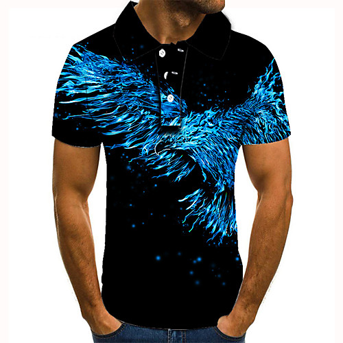 Men's Golf Shirt Tennis Shirt 3D Print Graphic Prints Bird Button-Down Short Sleeve Street Tops Casual Fashion Cool Black / Sports
Men's Golf Shirt Tennis Shirt 3D Print Graphic Prints Bird Button-Down Short Sleeve Street Tops Casual Fashion Cool Black / Sports