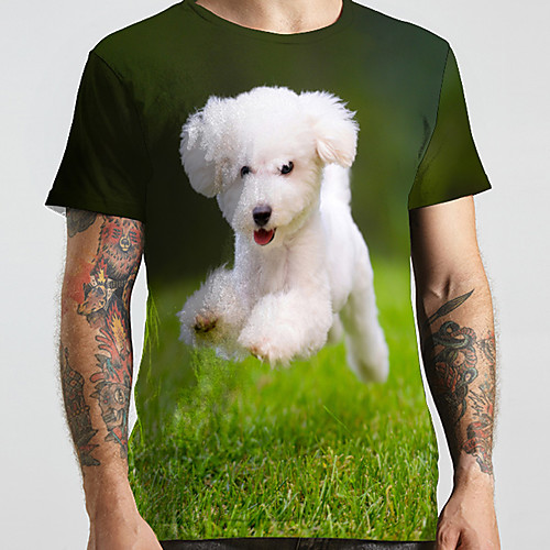 Men's Unisex Tee T shirt Shirt 3D Print Dog Graphic Prints Animal Plus Size Print Short Sleeve Casual Tops Basic Designer Big and Tall Round Neck Green / Summer
Men's Unisex Tee T shirt Shirt 3D Print Dog Graphic Prints Animal Plus Size Print Short Sleeve Casual Tops Basic Designer Big and Tall Round Neck Green / Summer