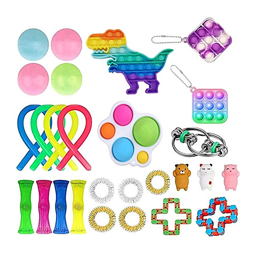 27 pcs Sensory Fidget Toys Set Bundle-DNA Marble and Mesh Pop Bubble Squeeze Stress Relief Balls with Fidget Hand Toys for Kids Adults Calming Toys for ADHD Autism Anxiety Relief
27 pcs Sensory Fidget Toys Set Bundle-DNA Marble and Mesh Pop Bubble Squeeze Stress Relief Balls with Fidget Hand Toys for Kids Adults Calming Toys for ADHD Autism Anxiety Relief
