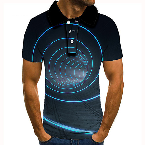 Men's Golf Shirt Tennis Shirt 3D Print Optical Illusion Geometry Button-Down Short Sleeve Street Tops Casual Fashion Cool Blue / Sports
Men's Golf Shirt Tennis Shirt 3D Print Optical Illusion Geometry Button-Down Short Sleeve Street Tops Casual Fashion Cool Blue / Sports