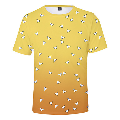Inspired by Demon Slayer Agatsuma Zenitsu Cosplay Costume T-shirt Terylene Geometic Printing T-shirt For Women's / Men's
Inspired by Demon Slayer Agatsuma Zenitsu Cosplay Costume T-shirt Terylene Geometic Printing T-shirt For Women's / Men's