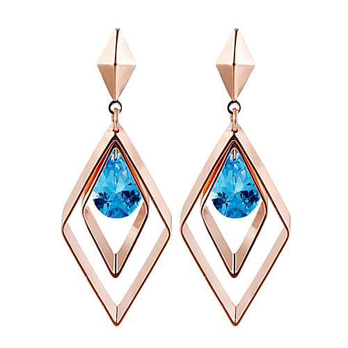 Women's Synthetic Amethyst Earrings Geometrical Fashion Stylish Earrings Jewelry Blue / White / Black For Anniversary Birthday Beach Festival 1 Pair
Women's Synthetic Amethyst Earrings Geometrical Fashion Stylish Earrings Jewelry Blue / White / Black For Anniversary Birthday Beach Festival 1 Pair