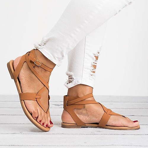 Women's Sandals Boho Bohemia Beach Flat Heel Round Toe PU Light Red Black Gold
Women's Sandals Boho Bohemia Beach Flat Heel Round Toe PU Light Red Black Gold