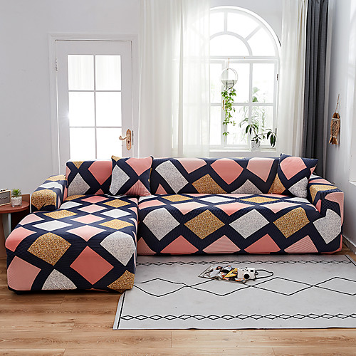 Pink Plaid Print Dustproof All-powerful Stretch L Shape Sofa Cover Super Soft Fabric Sofa Furniture Protector with One Free Boster Case
Pink Plaid Print Dustproof All-powerful Stretch L Shape Sofa Cover Super Soft Fabric Sofa Furniture Protector with One Free Boster Case